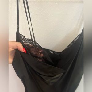 Zara sexy black tank with lace